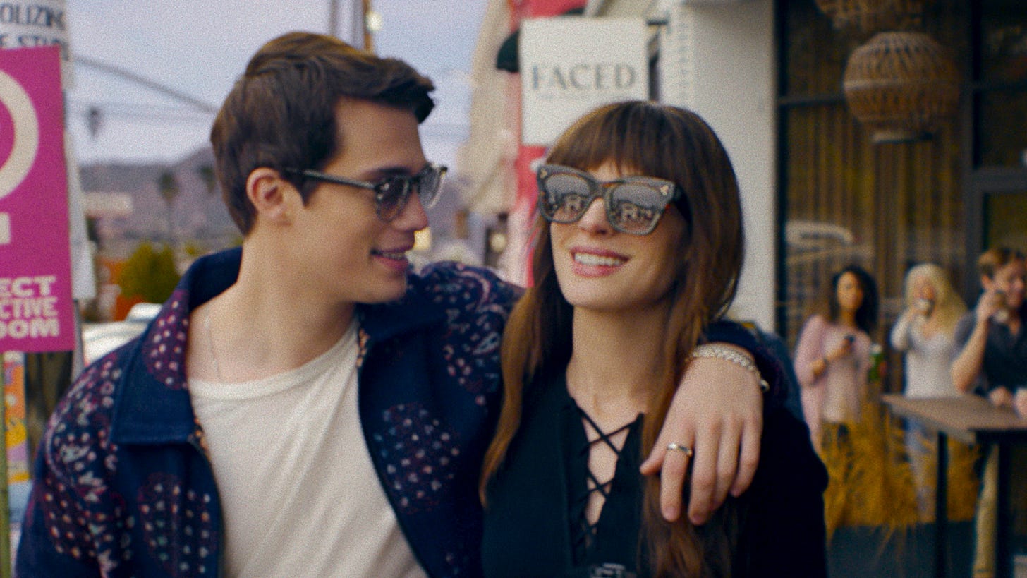 Nicholas Galitzine and Anne Hathaway in The Idea of You