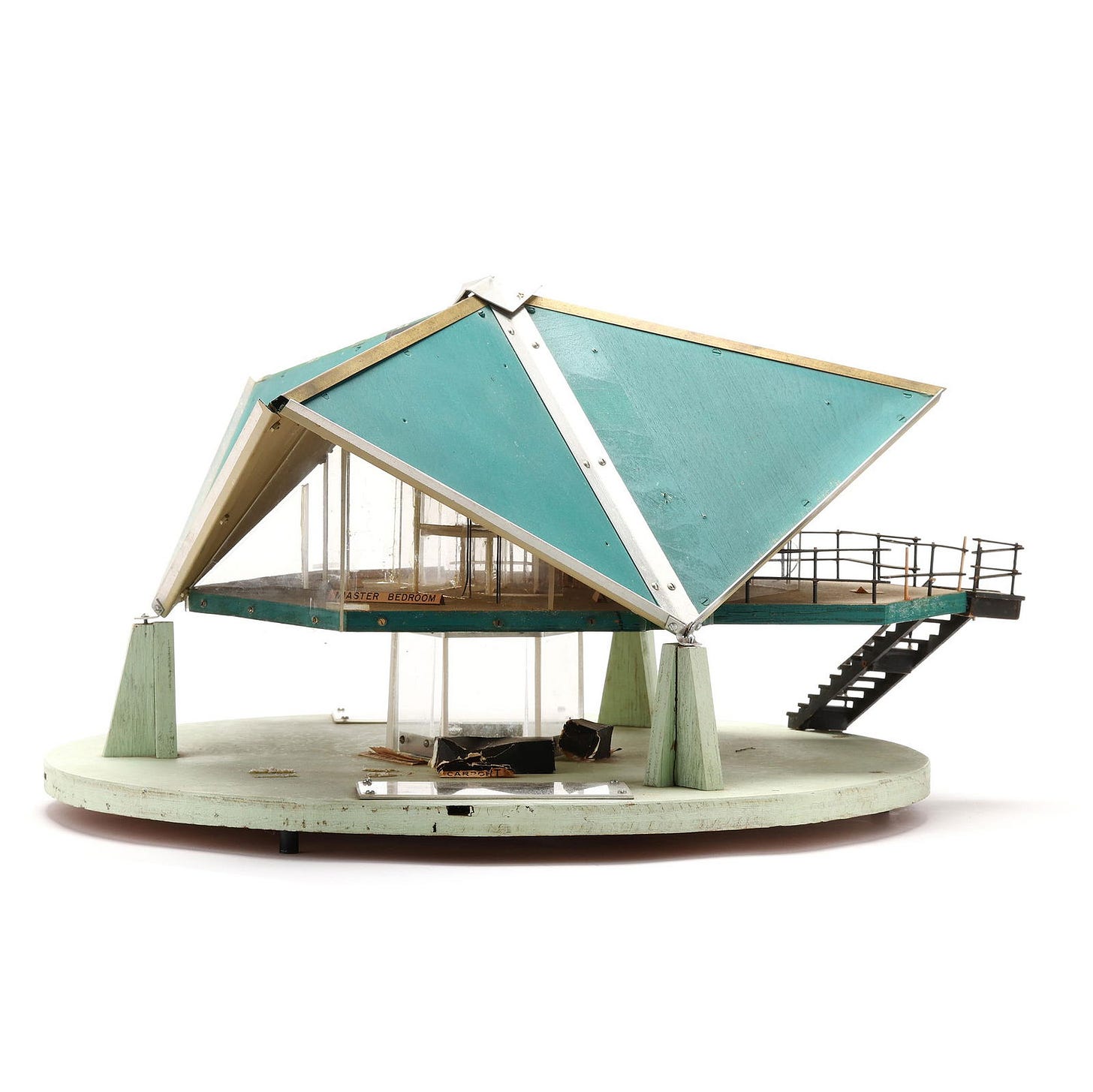Jefferson D. Brooks III (NC, 1926-2007), Maquette of a Mid-Century Summer Residence