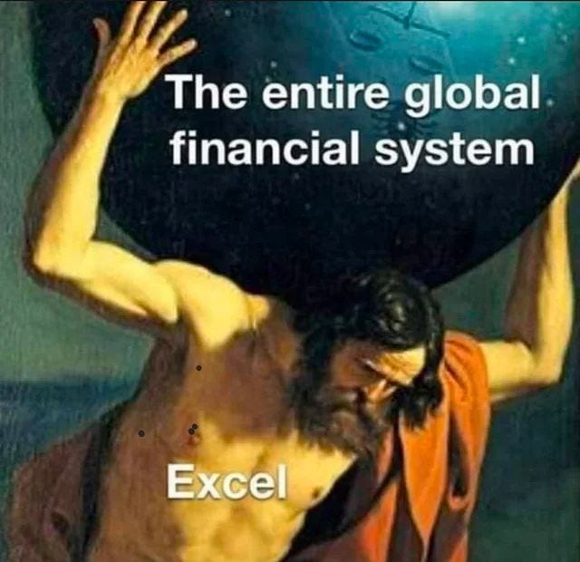 excelmeme #excel | Financial Modeling World Cup