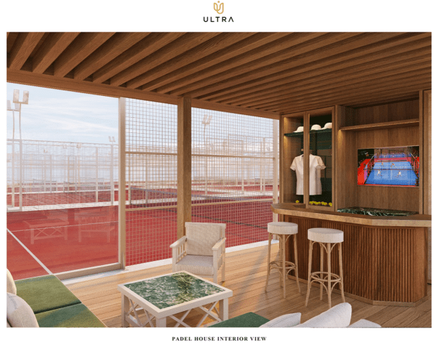 Ultra Padel Miami padel court-side gazebo