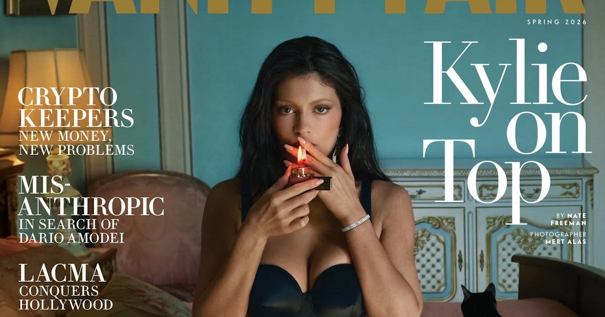 Kylie Jenner Lights Up a Cigarette as Vanity Fair's Spring 2026 Cover Girl  - theFashionSpot