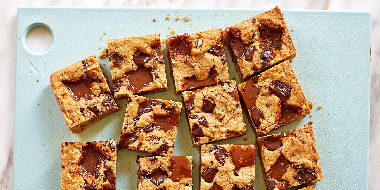 Caramel Chocolate Chunk Blondies