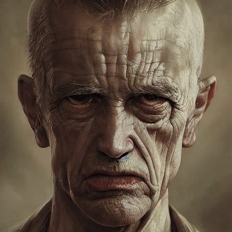 Three-artificial intelligence-generated images of angry taxpayers.