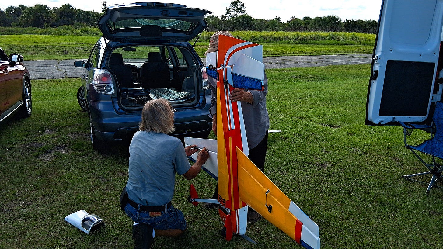 RC Plane getting some repairs after a rough landing. The Compound - 2026. RC Plane getting some repairs after a rough landing. The Compound - 2026.