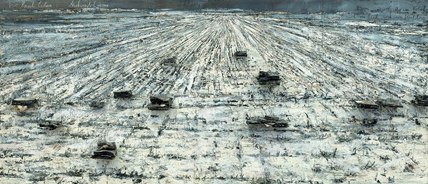 Anselm Kiefer - À la mémoire de Paul Celan : Fleur de cendre (2006)