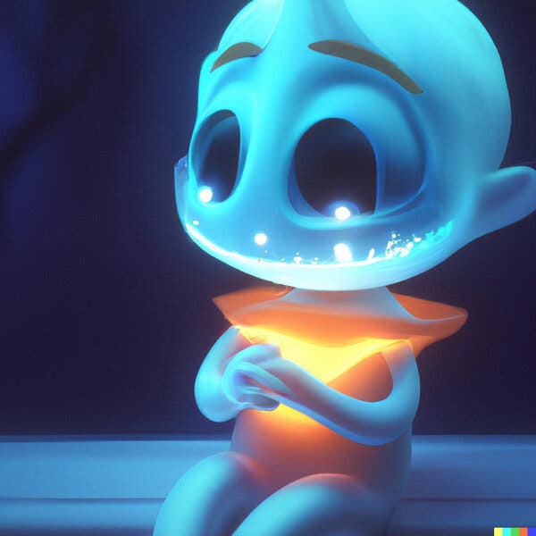 This image was generated by OpenAI’s app DALL-E 2 from the words “infinite joy.”