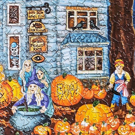 Bits & Pieces Haunted House Costume Parade Jigsaw Puzzle
