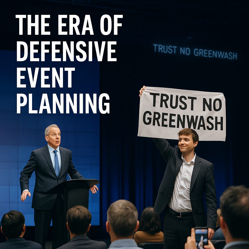 Climate Protest at Corporate Conference