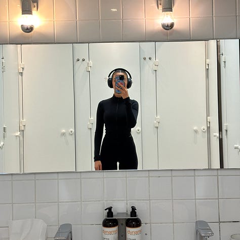 Camélia, lors de ses séances de cycling