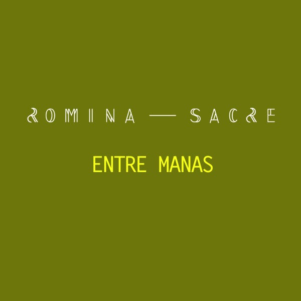Entre manas por Romina Sacre logo