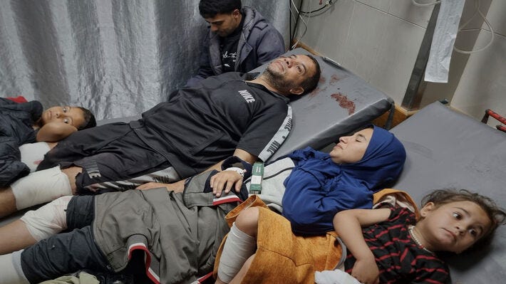 Israel drowns the Palestinian people in blood