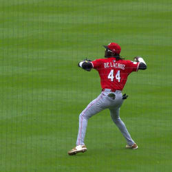 Elly De La Cruz's 98.3 mph throw to the plate Elly De La Cruz's 98.3 mph throw to the plate