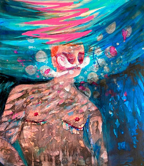 Self portraits of me underwater