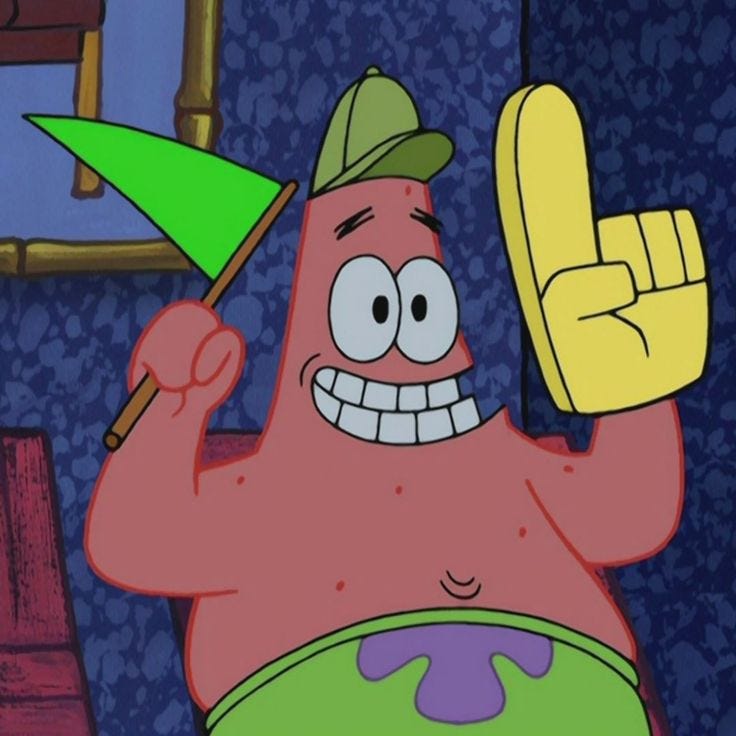 Patrick Star on Instagram: “who're you rooting for? 🎉 #SBLV ...