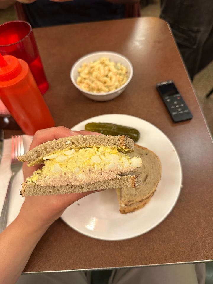 My sandwich, Colin capturing his sandwich