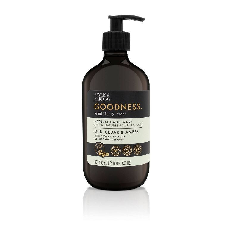 Baylis &#38; Harding Hand Wash Soap Oud Cedar and Amber - 16.9 fl oz, 1 of 9