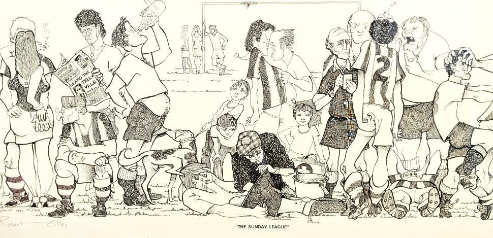Bargain Bob Olley sketch depicts the grit of Sunday League 