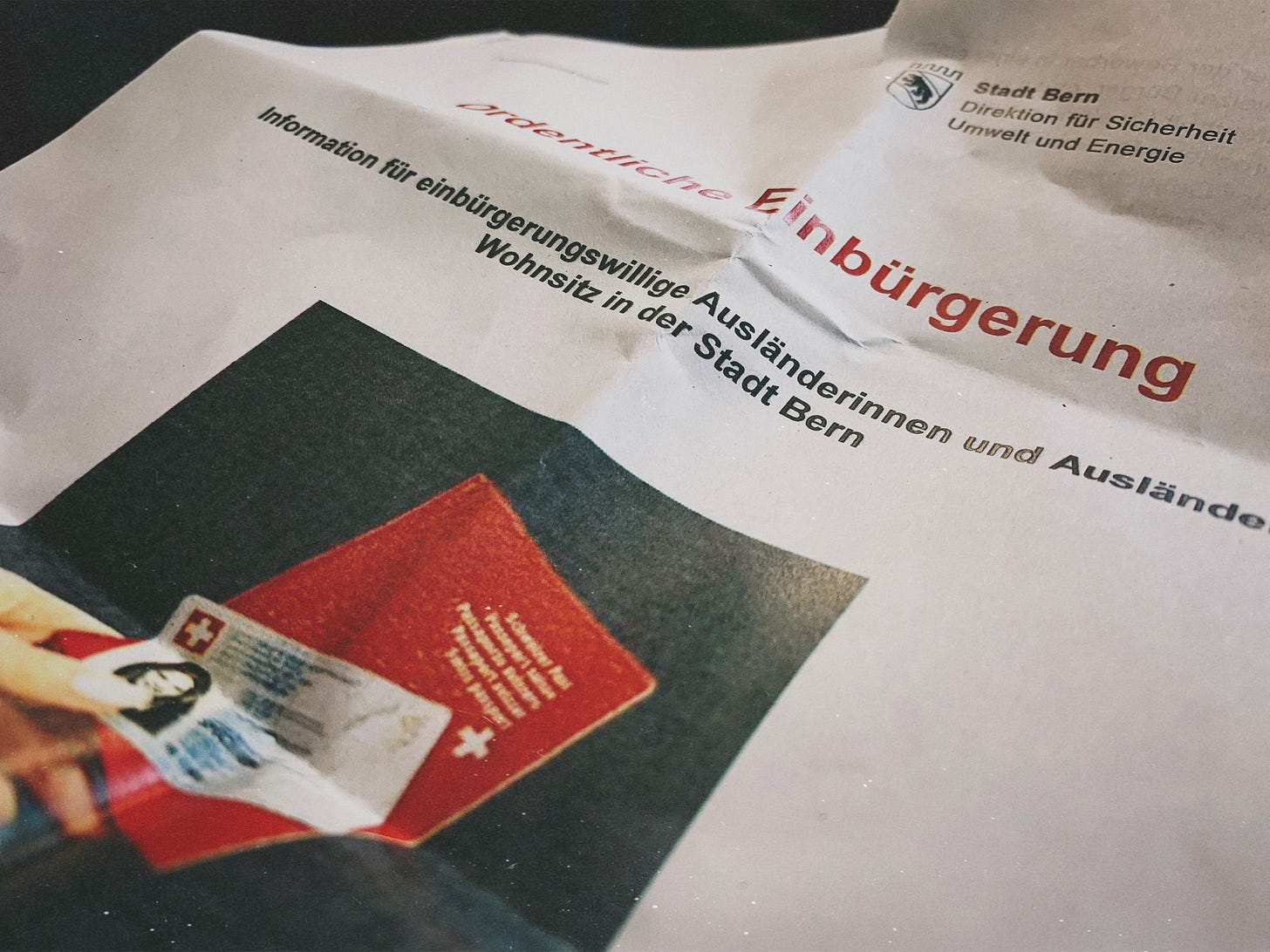 Becoming Swiss, part two: 'Getting the Right Information'