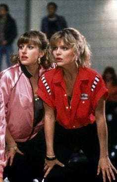 Michelle Pfeiffer in Grease 2, 1982.