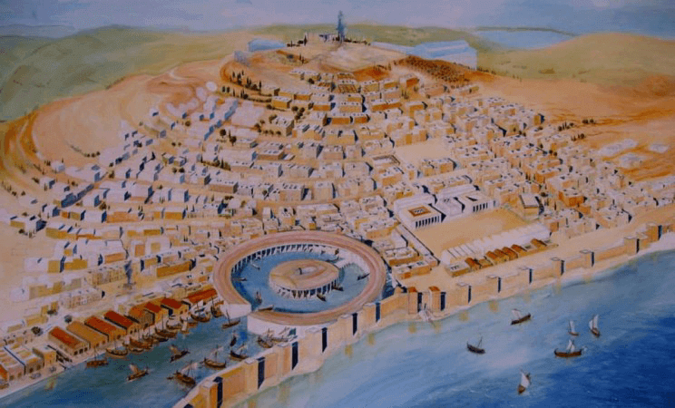 Punic - Carthage Painting in the Carthage National Museum Καρχηδονιακή - Καρχηδόνα Ζωγραφική στο Εθνικό Μουσείο της Καρχηδόνας