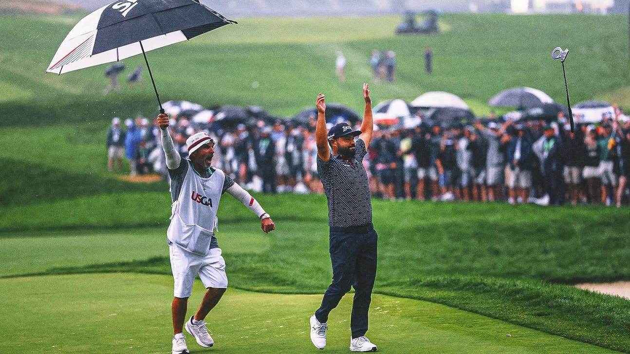 J.J. Spaun sinks 64-foot birdie putt to win rain-soaked U.S. Open | FOX  Sports