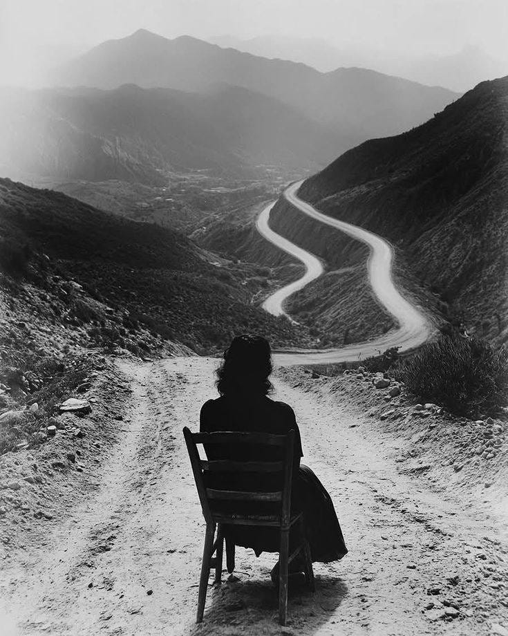 May be a black-and-white image of road