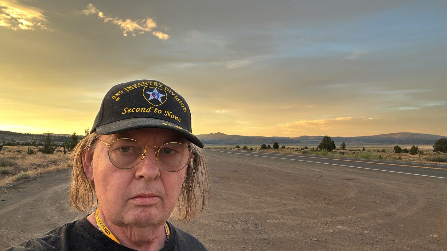 Jim Watkins somewhere in Oregon or California