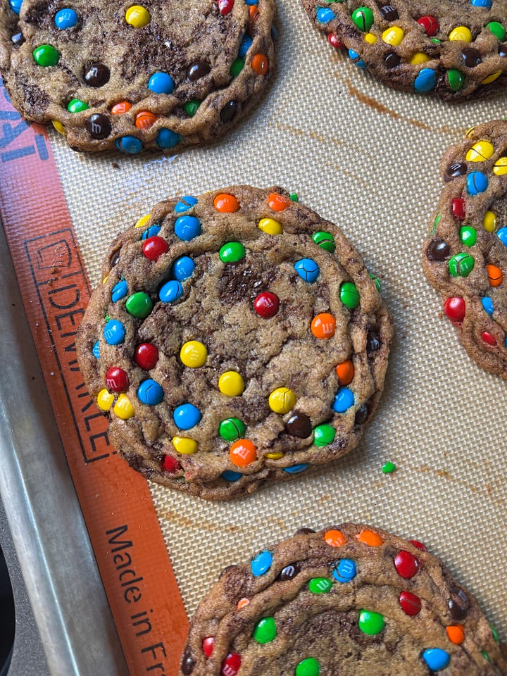 M&M cookies