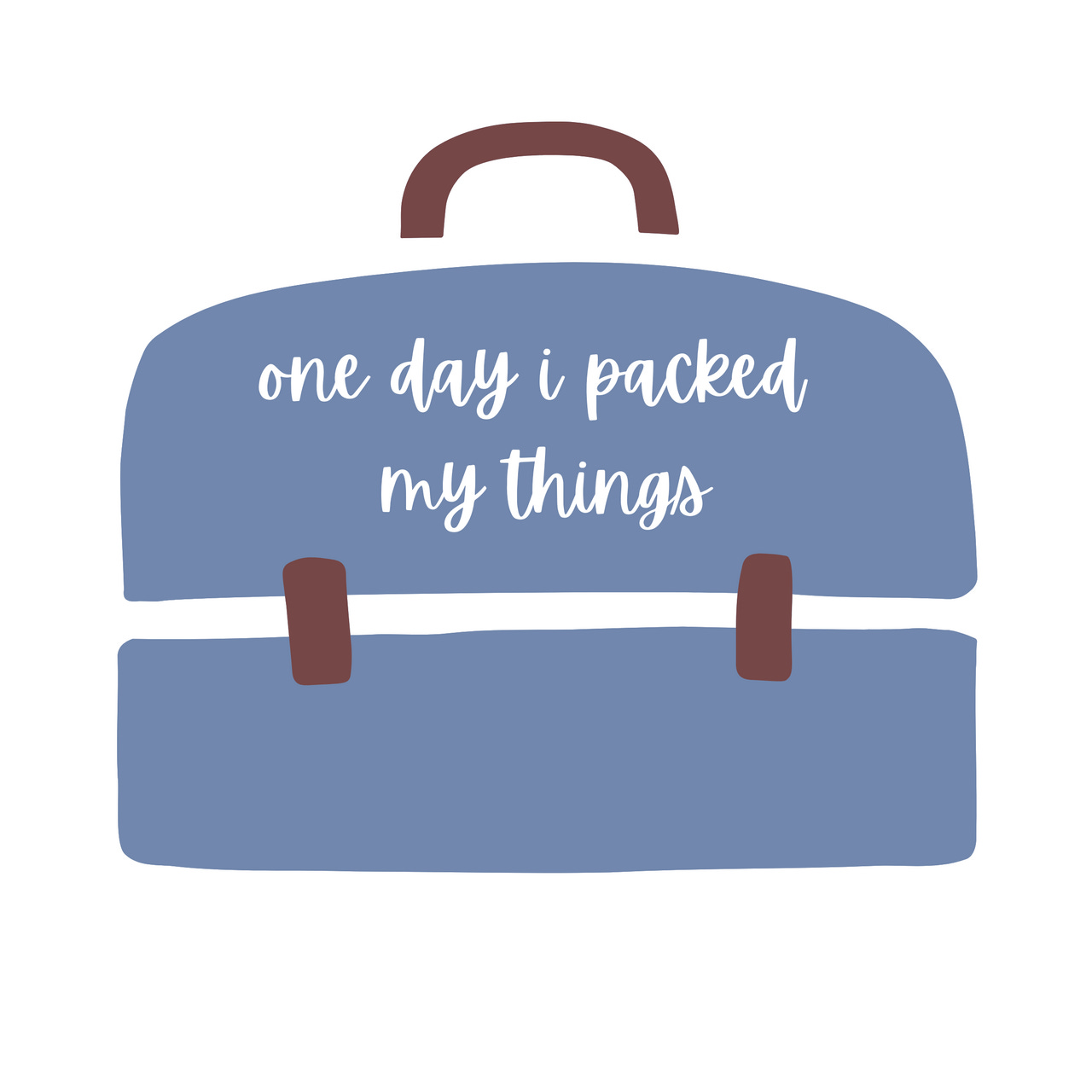 one day i packed my things