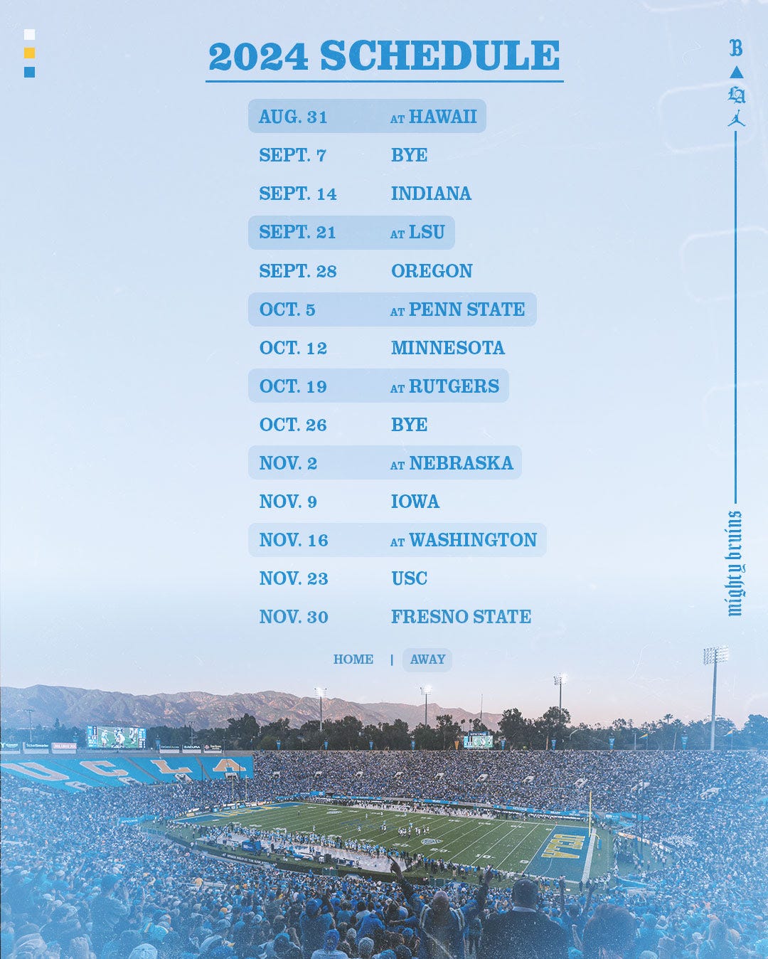 2024 UCLA Football Schedule