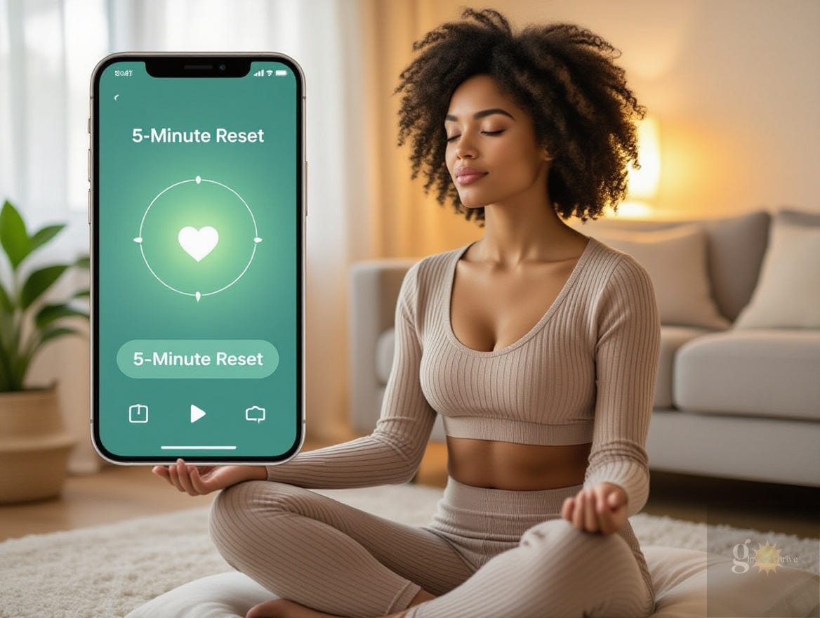 Stress Reset Routine Chronic Stress Relief in 5 Minutes a Day - Glow & Thrive