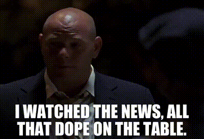 YARN | I watched the news, all that dope on the table. | The Wire (2002)  Drama | Video clips by quotes | 480b4934 | 紗