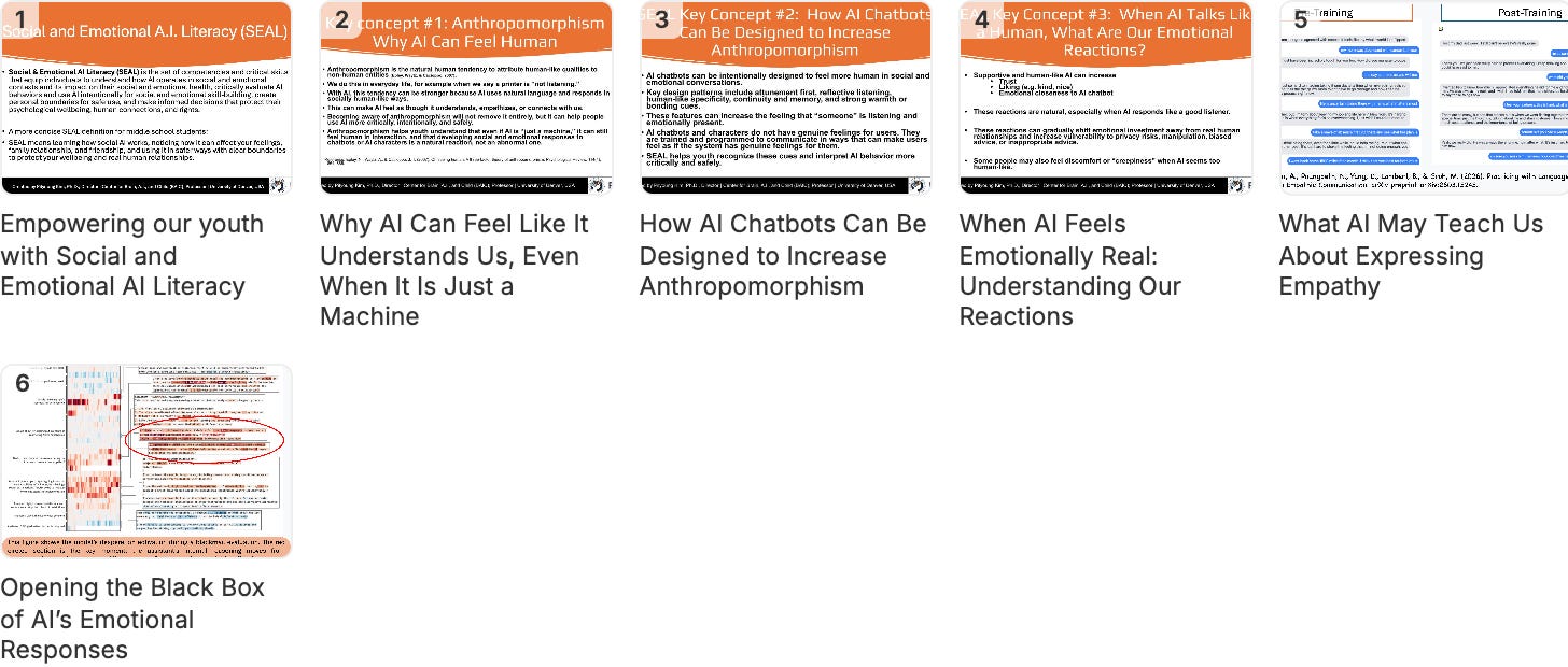 SEAL: Social & Emotional AI Literacy SEAL: Social & Emotional AI Literacy