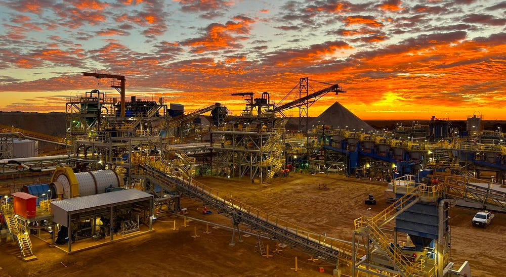 An image of Mt Holland lithium mine operations