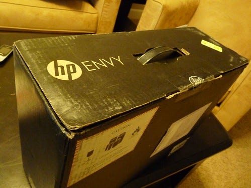 Envy 14 shipped box Envy 14 shipped box