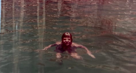 Caribbean cruise in 1975 swimming, snorkling, and spending time with familh