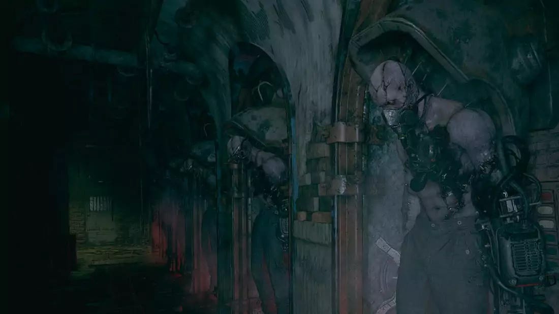 A fábrica de Heisenberg é um dos pontos altos de Resident Evil Village. (Imagem: Mateus Mognon/Captura de tela)