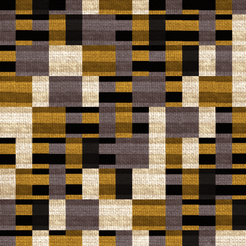An abstract gif showing a brown, black, and beige block weave pattern, animated with lines moving vertically up the pattern. An abstract gif showing a brown, black, and beige block weave pattern, animated with lines moving vertically up the pattern.