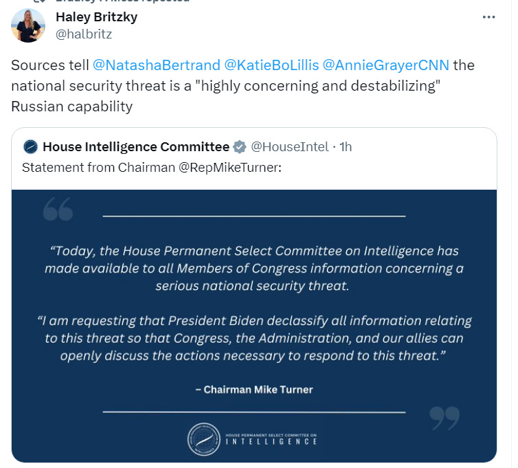 Sources tell @NatashaBertrand @KatieBoLillis @AnnieGrayerCNN the national security threat is a "highly concerning and destabilizing" Russian capability Sources tell @NatashaBertrand @KatieBoLillis @AnnieGrayerCNN the national security threat is a "highly concerning and destabilizing" Russian capability