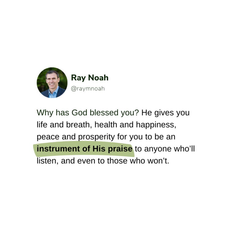 Instrument of Praise - Ray Noah