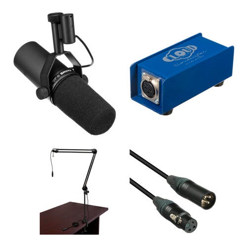 Shure SM7B Broadcaster Package with CloudLifter CL-1 Kit