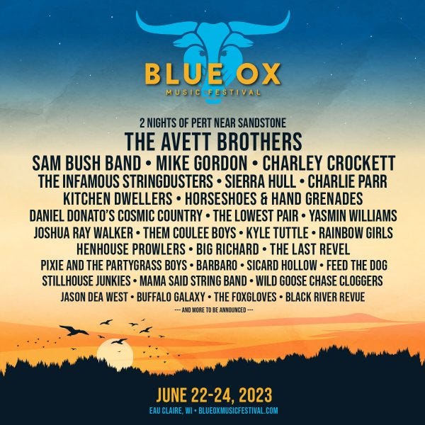 Blue Ox Music Festival 2023 Looks Amazing Already • Americana Highways