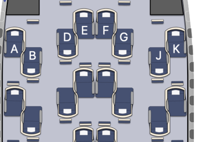 Some airlines still have dreaded middle seats in long-haul Business Class.