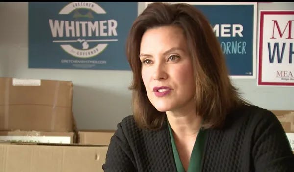Gretchen Whitmer. She's pretty.