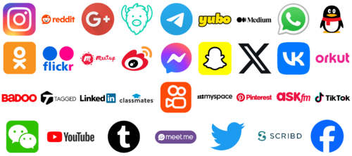 Most Famous Social Media and Their Logos Most Famous Social Media and Their Logos