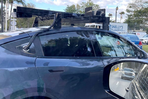 Tesla Model Y with LiDAR
