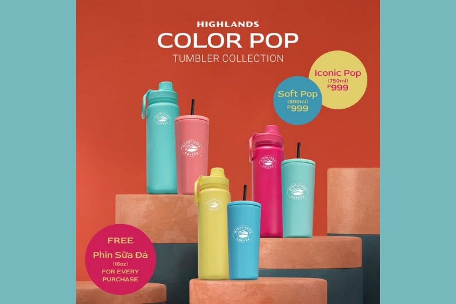 Highlands Coffee introduces Color Pop Tumbler Collection