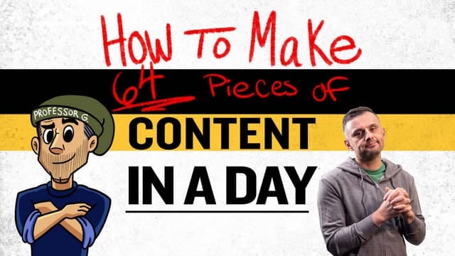 How To Make 64 Pieces Of Content In A Day | PPT