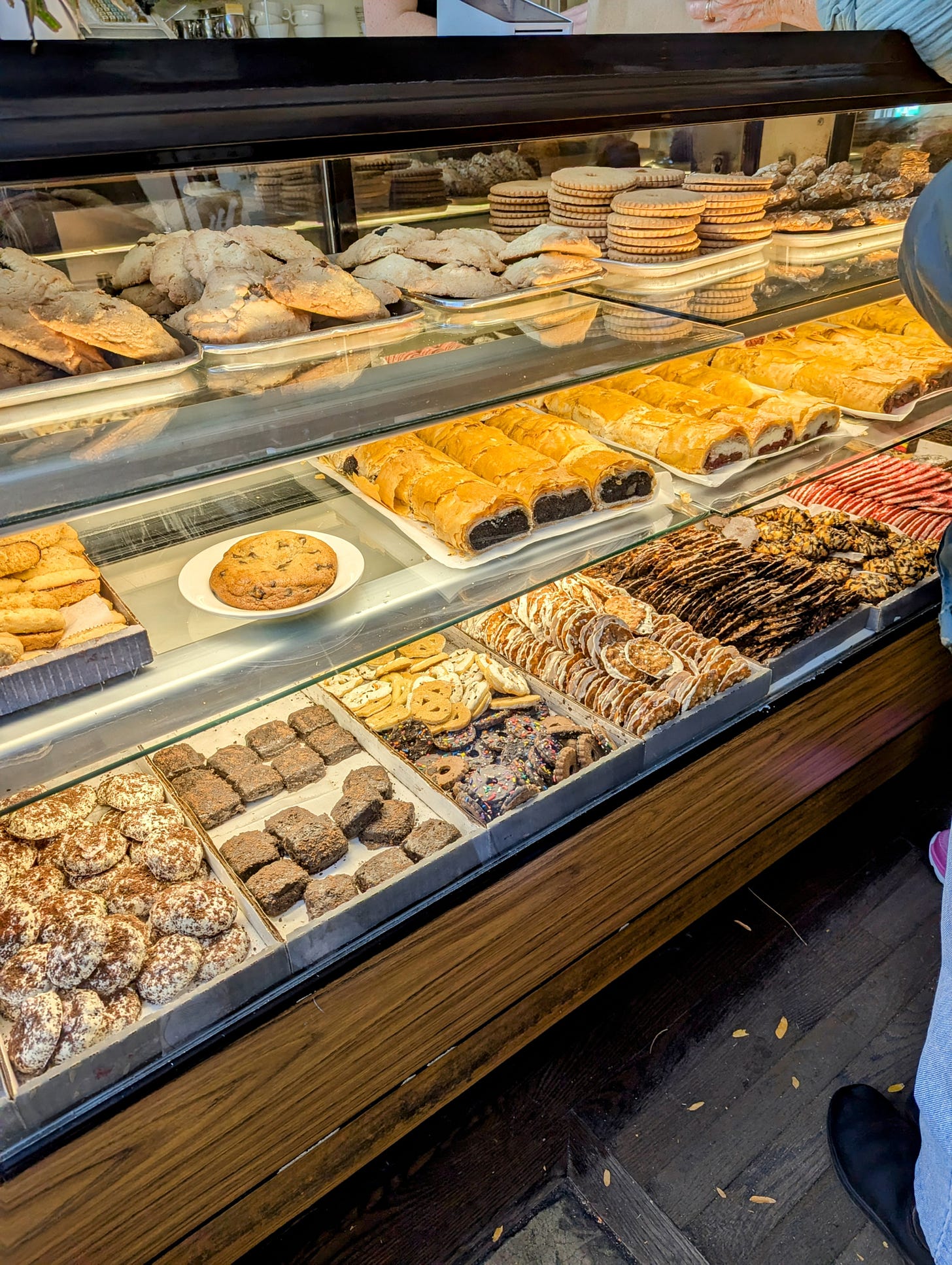 An assortment of pastries at the Hungarian Pastry Shop