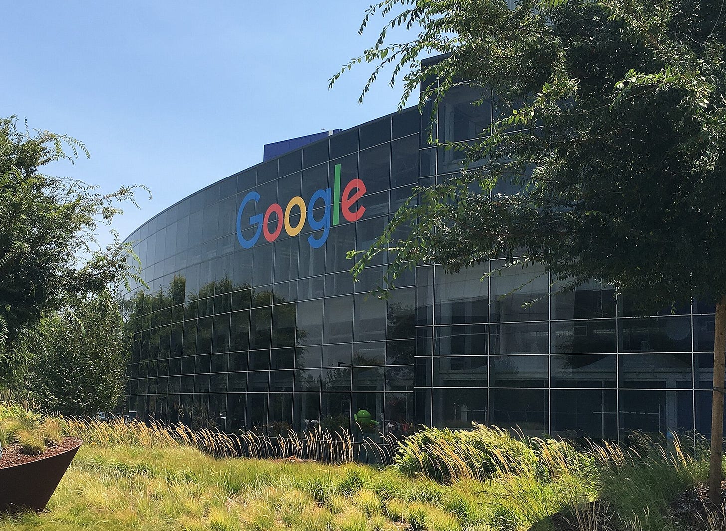Google's headquarters, the Googleplex, in Mountain View, California Google's headquarters, the Googleplex, in Mountain View, California